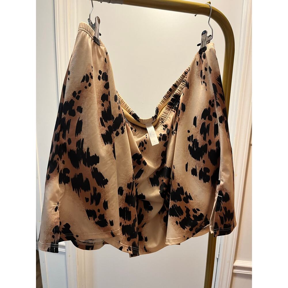 Lane Bryant Swim by Cacique Skirt Bottoms Built-In Brief Animal Print Plus Sz 28